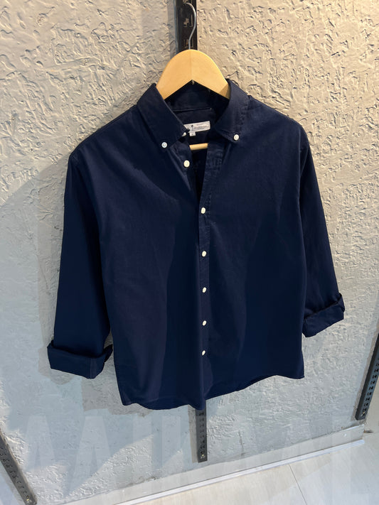 Oxford Navy Blue Full Sleeve Shirt