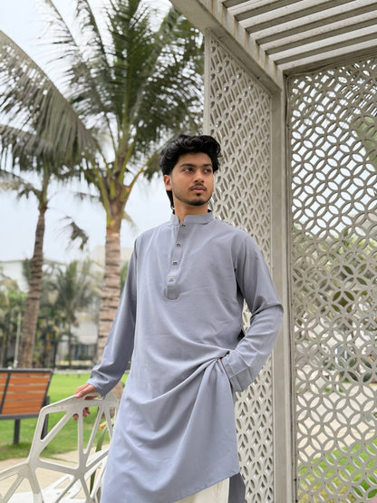AajKaal Urban Grey Minimal Panjabi