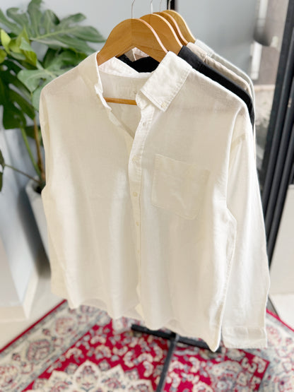 The Noma Linen Shirt - White