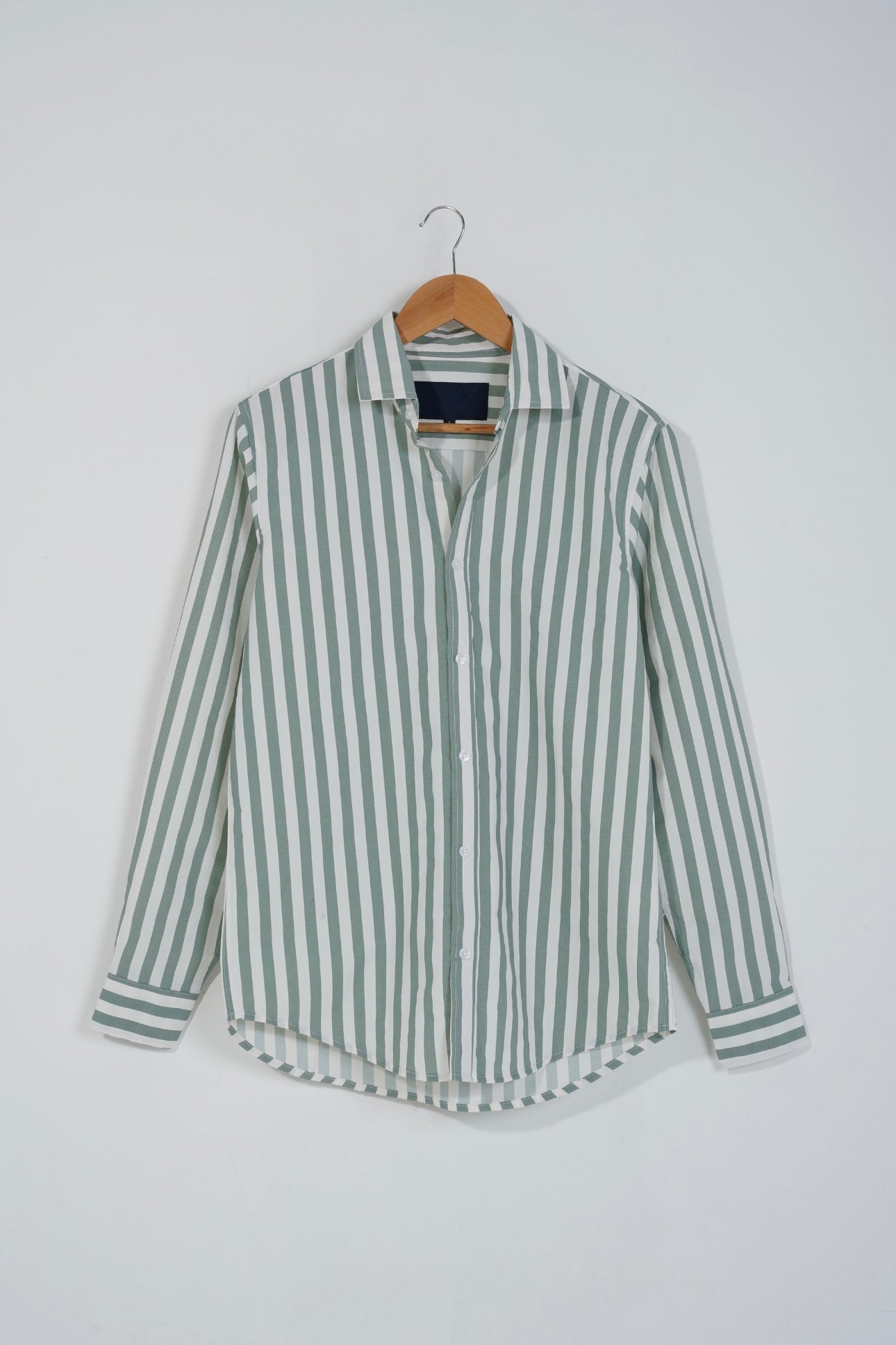 Green Stripe Full Sleeve Shirt