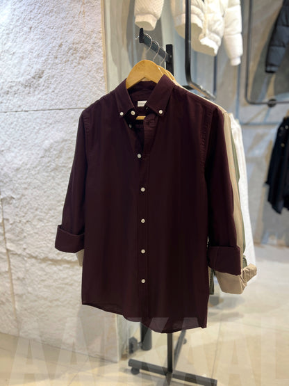 Burgundey Oxford Full Sleeve Shirt