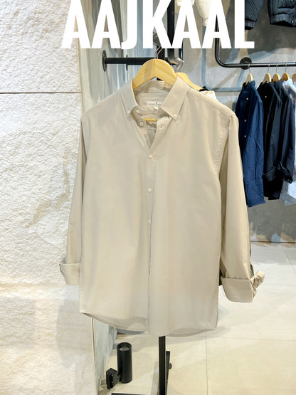 Urban Sand Oxford Full Sleeve Shirt