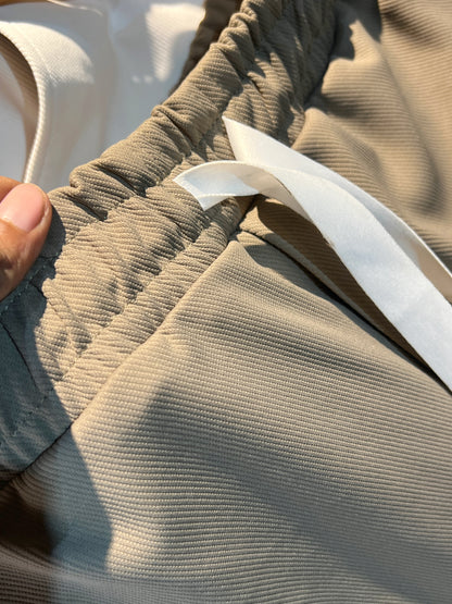Dark Beige Korean Baggy Pant