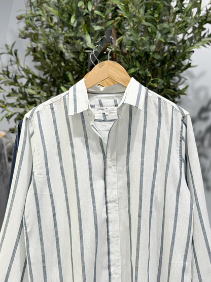 Mist Grey Old Money Full Sleeve Shirt