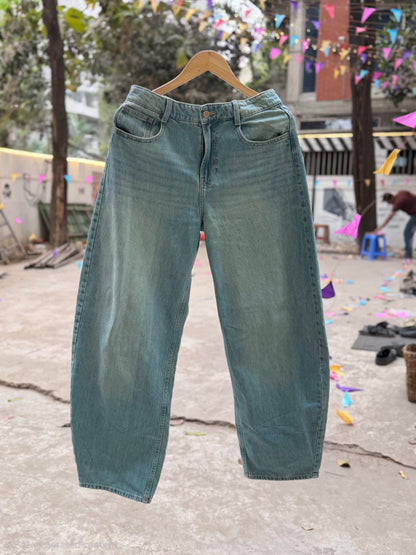 Aajkaal Light Tint Wash Baggy Denim