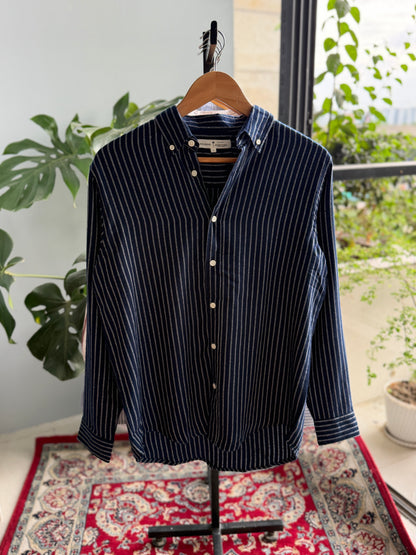 The Finesse Shirt - Navy Blue