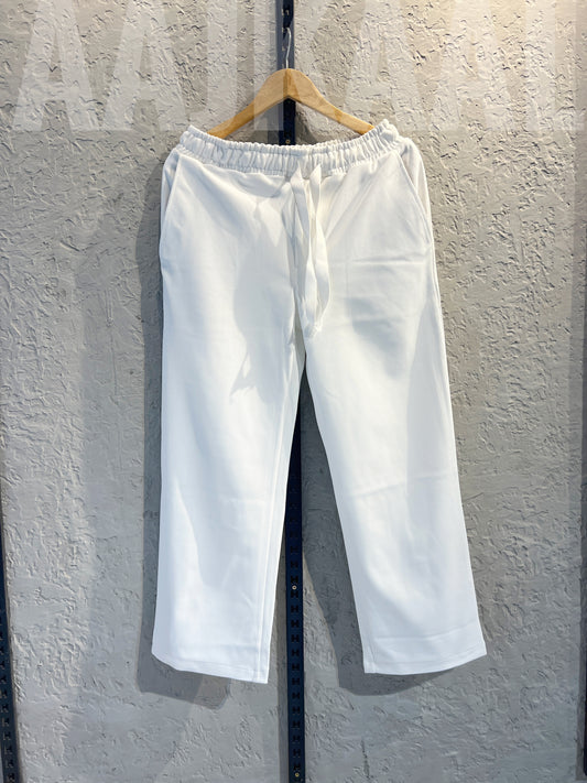 White Korean Baggy Pant
