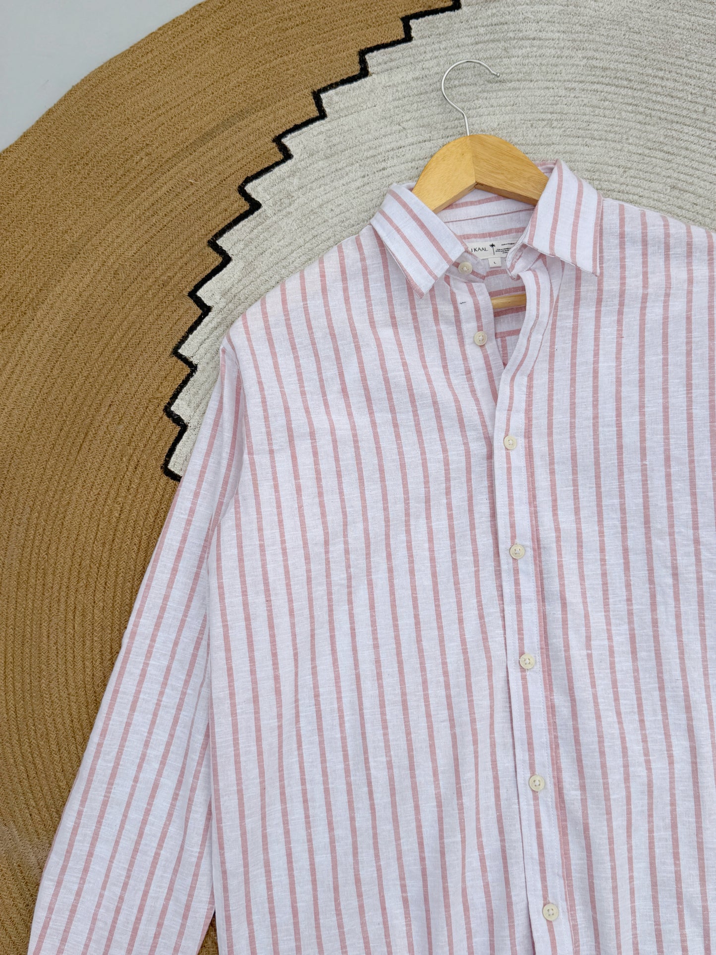 Estate Pink Stripe Gentle Craft Full Sleeve Shirt