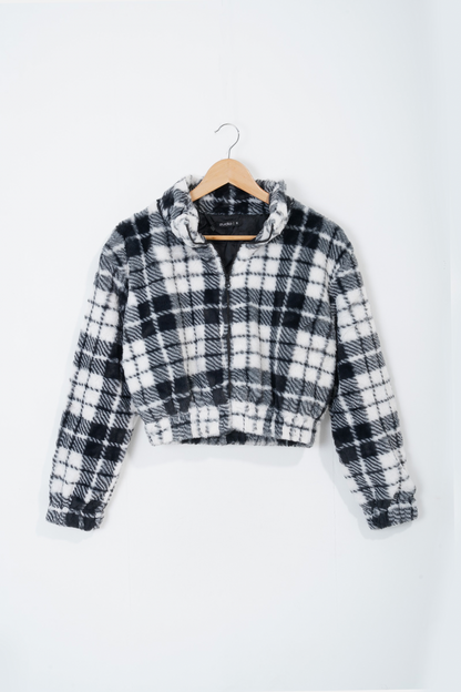 Femme Plaid Crop Jacket