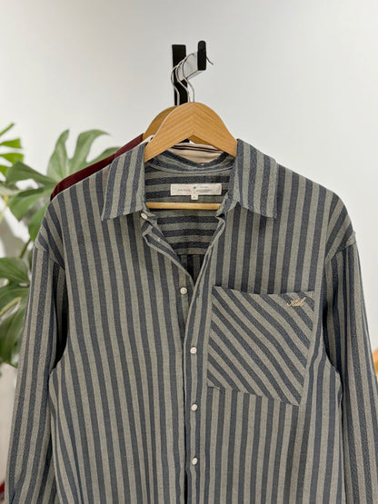 Aajkaal Flannel Shacket  - Vintage Teal Green