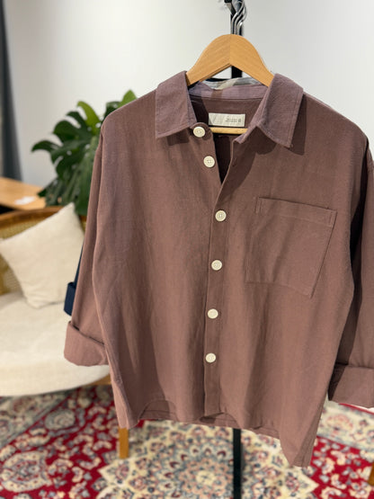 The Drape Shirt  - Mauve Peach