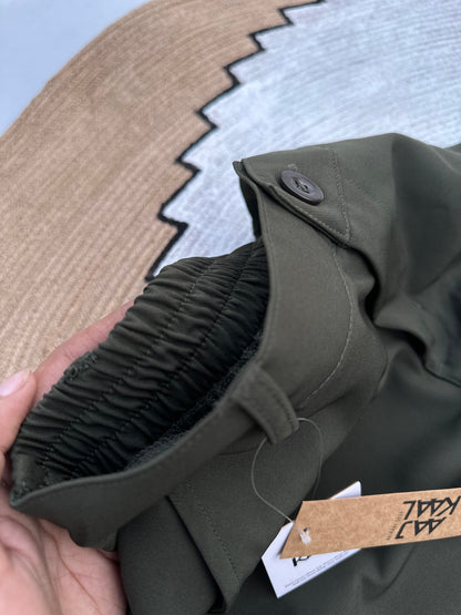 Olive Baggy Formal Pant