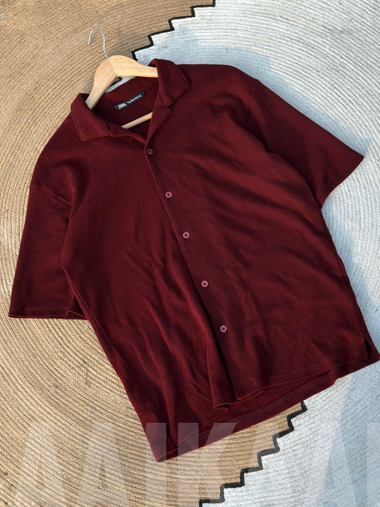 Maroon Waffle Cubano